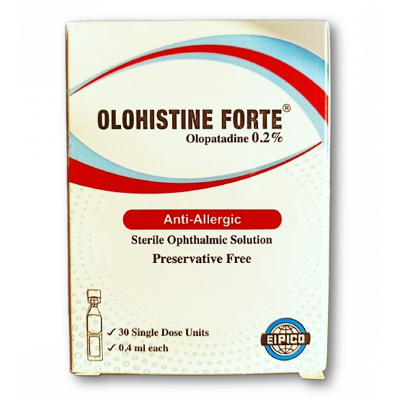 OLOHISTINE FORTE 0.2% ANTI-ALLERGIC ( OLOPATADINE ) STERILE OPHTHALMIC SOLUTION 30 SINGLE DOSE UNITS